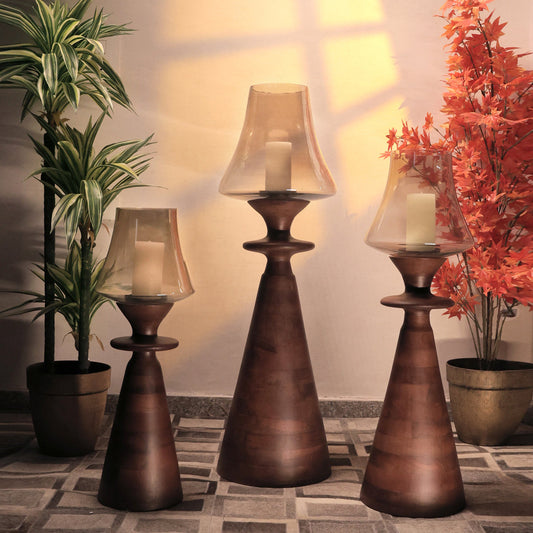 Rustic Aura Candle Holder