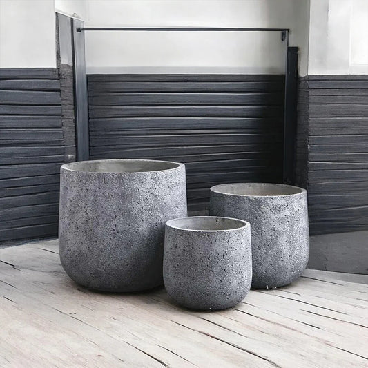 EARTHGREY ELEGANCE PLANTER SET (M)