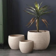 EARTHEN HARMONY PLANTER SET (L)