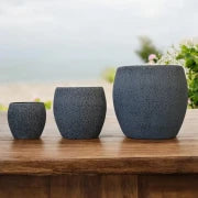 MIDNIGHT CURVE PLANTER SET (L)