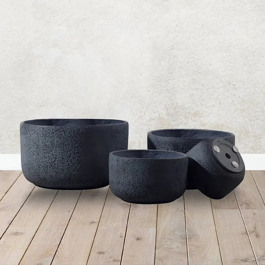 OBSIDIAN MIST PLANTER SET (S)