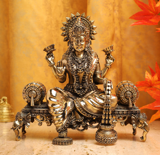 SuperFine Brass Maa Lakshmi On Aasan