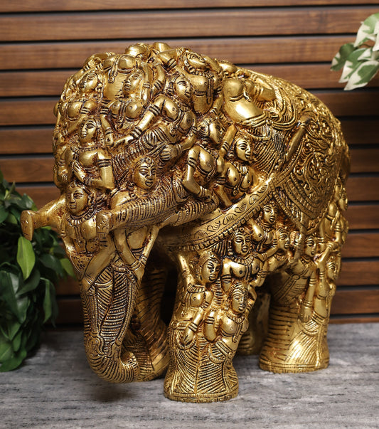 Brass Nari Kunjra Ahrawat elephant
