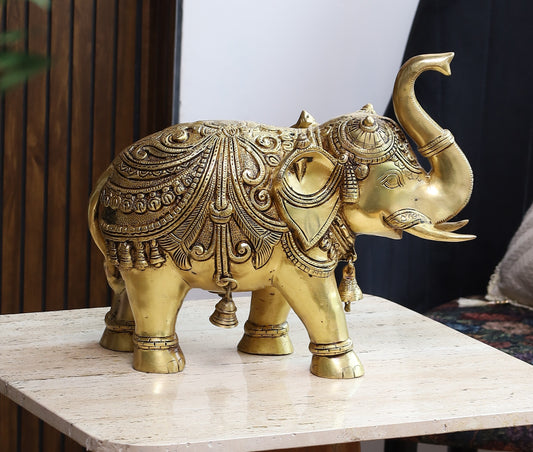 Brass Royal Elephant 11''