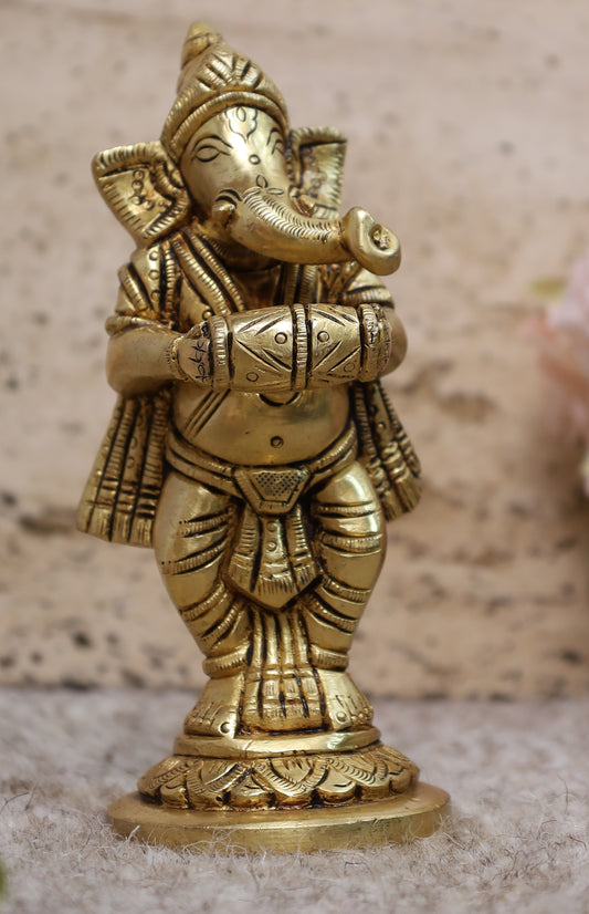 Ganesh Idol Playing dholak