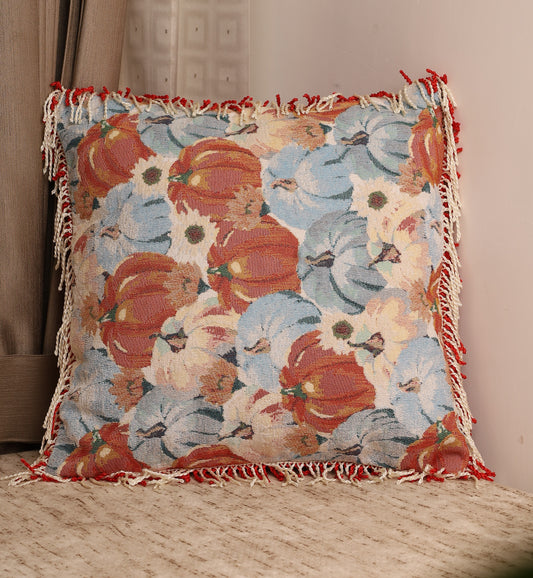 Pumpkin Patch Tapestry Cushion Cover(18x18)