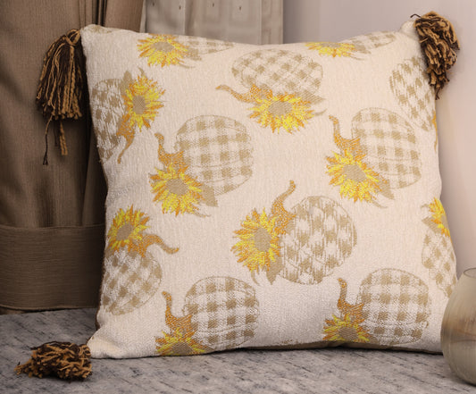 Sunflower patch cushion cover(16x16)