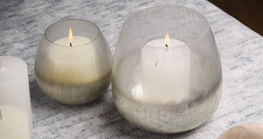 Lusture Glow Metallic Candle Holder