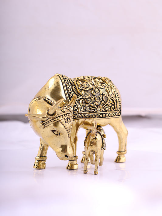 SuperFine Brass Kamdhenu cow